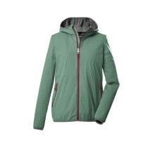 Killtec Sommer Wanderjacke KOS 61 mit Kapuze (2-Lagen-Jacken, PFC-frei, sehr leicht) pistaziegrün Damen